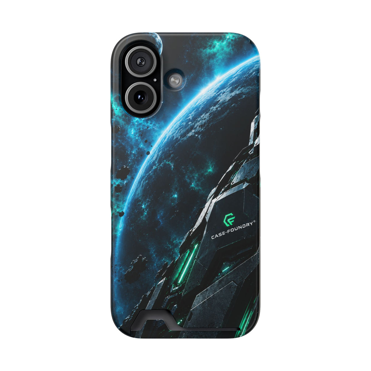 Phone Case — Sci‑Fi Spaceship Card Holder Case (Galaxy Armor)